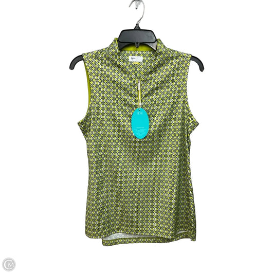 Athletic Tank Top By Greg Norman In Geometric Pattern, Size: M