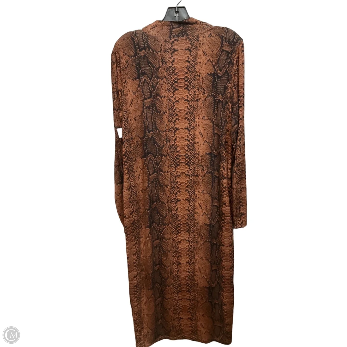 Dress Party Midi By Bar Iii In Snakeskin Print, Size: 1x