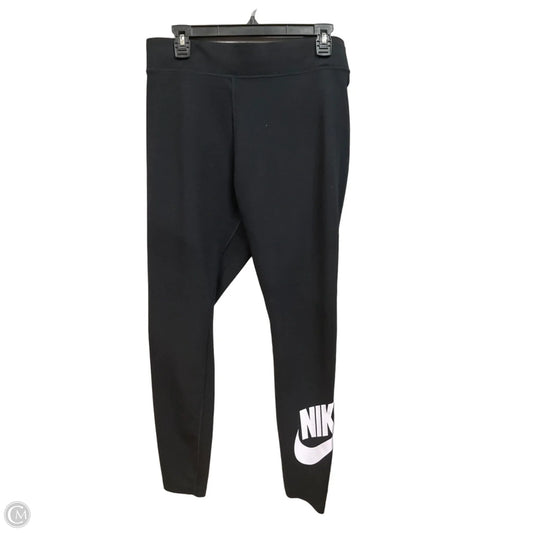Athletic Leggings By Nike Apparel In Black, Size: L