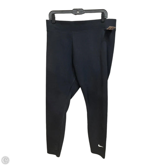 Athletic Leggings By Nike Apparel In Black, Size: Xl