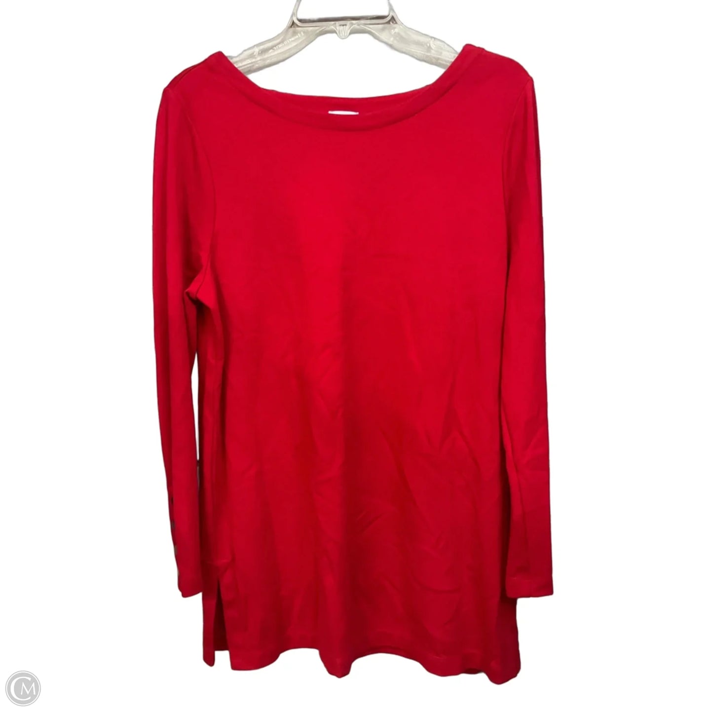 Tunic Long Sleeve By Chicos In Red, Size: M