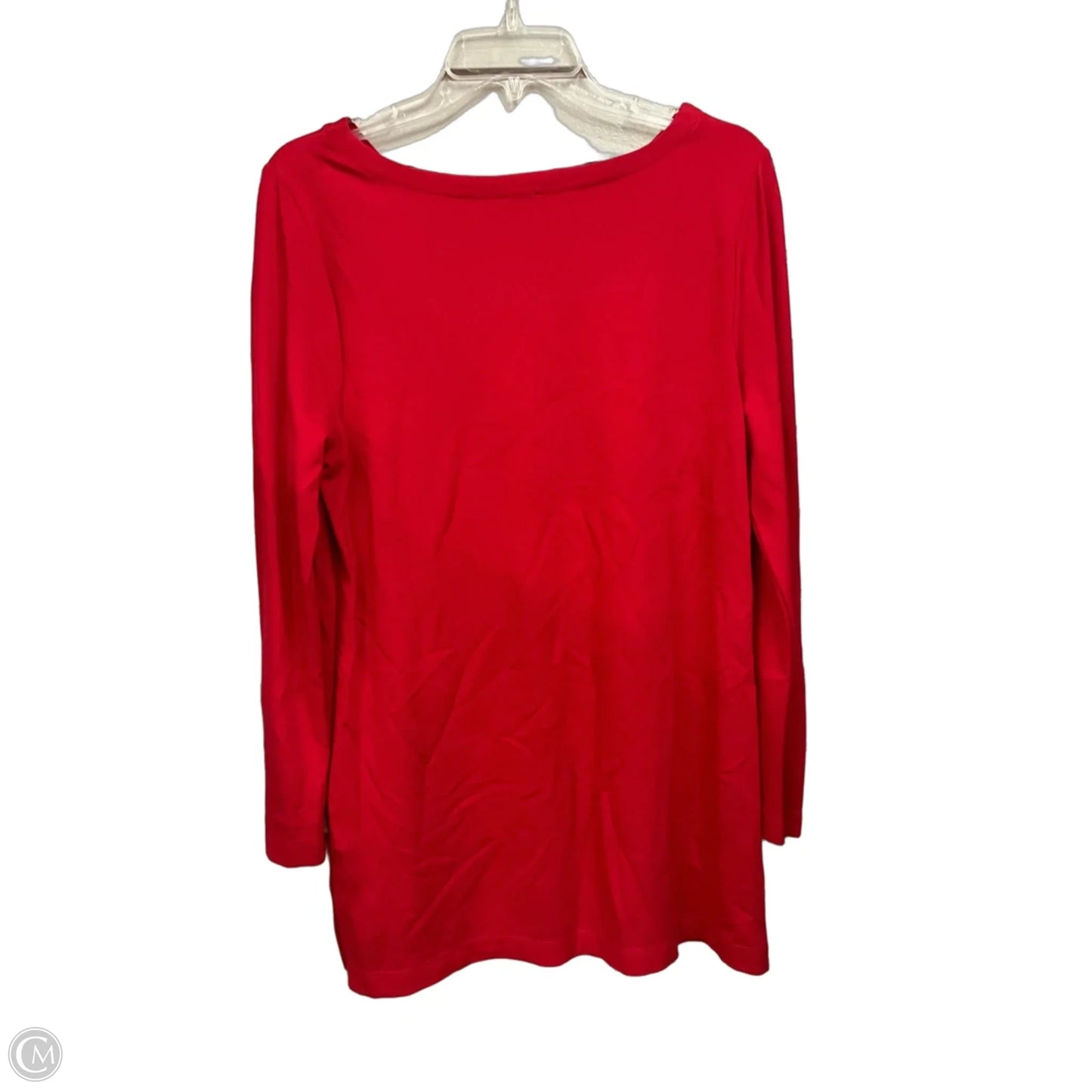 Tunic Long Sleeve By Chicos In Red, Size: M