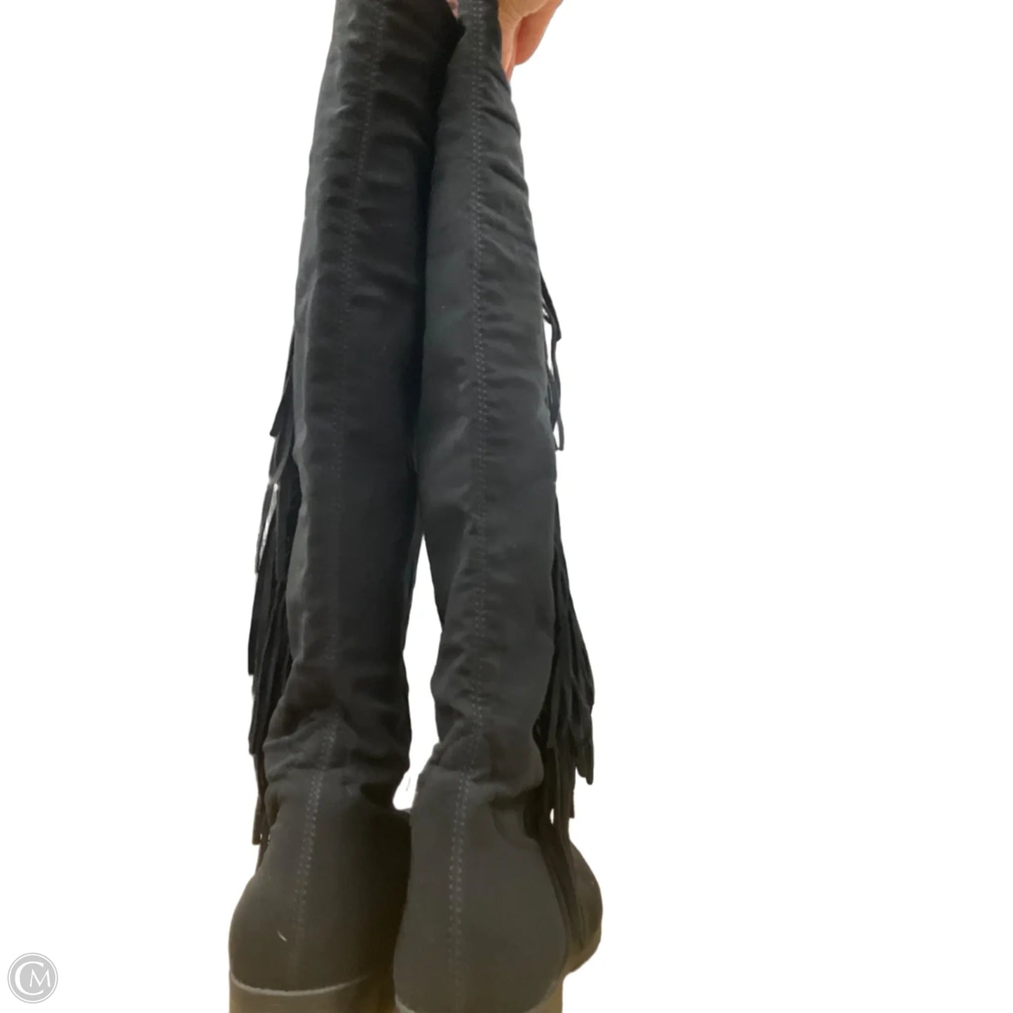 Boots Knee Flats By Unisa In Black, Size: 9