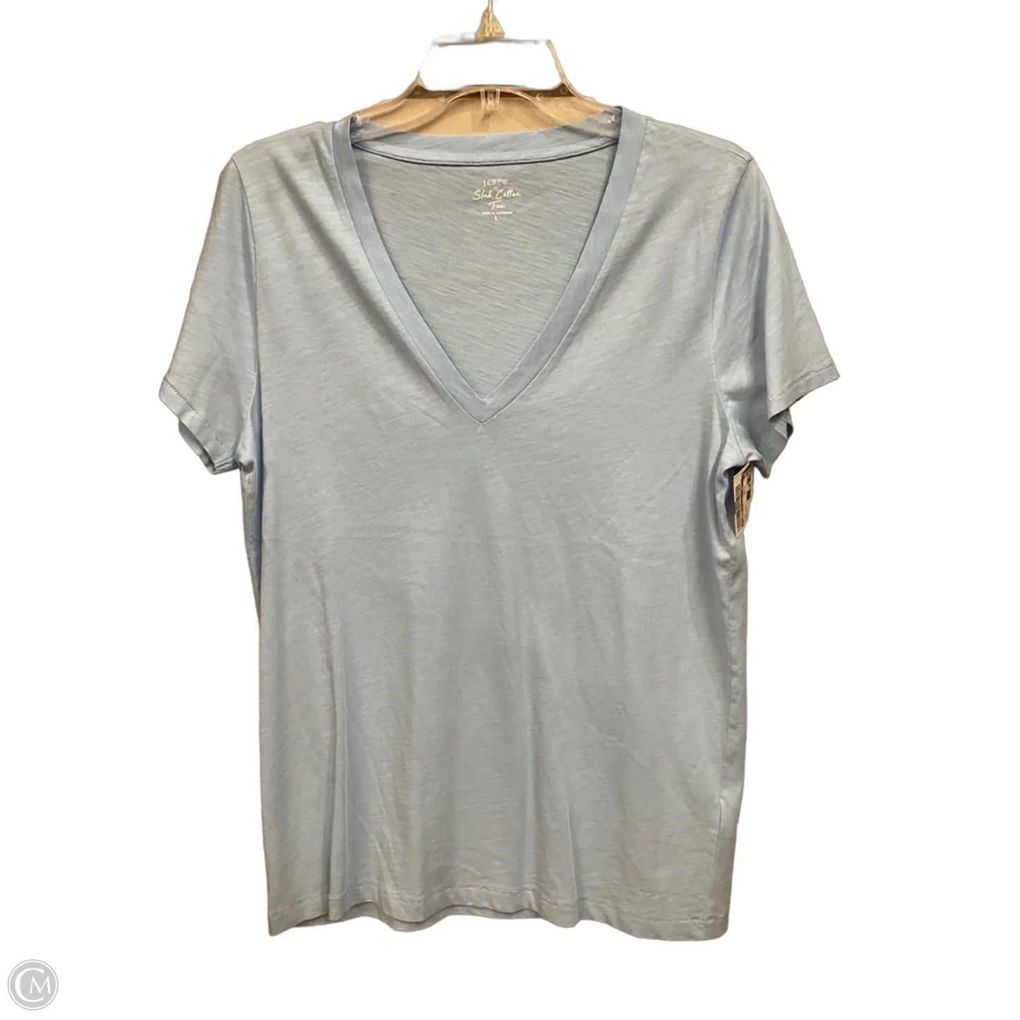 Top Short Sleeve Basic By J. Crew In Blue, Size: L