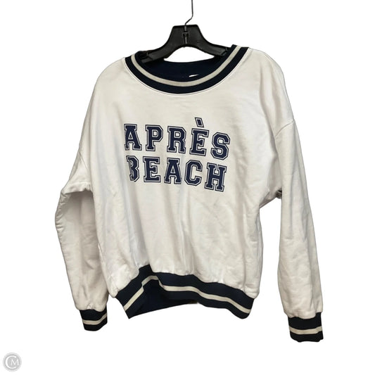 Sweatshirt Crewneck By Sundry In White, Size: S
