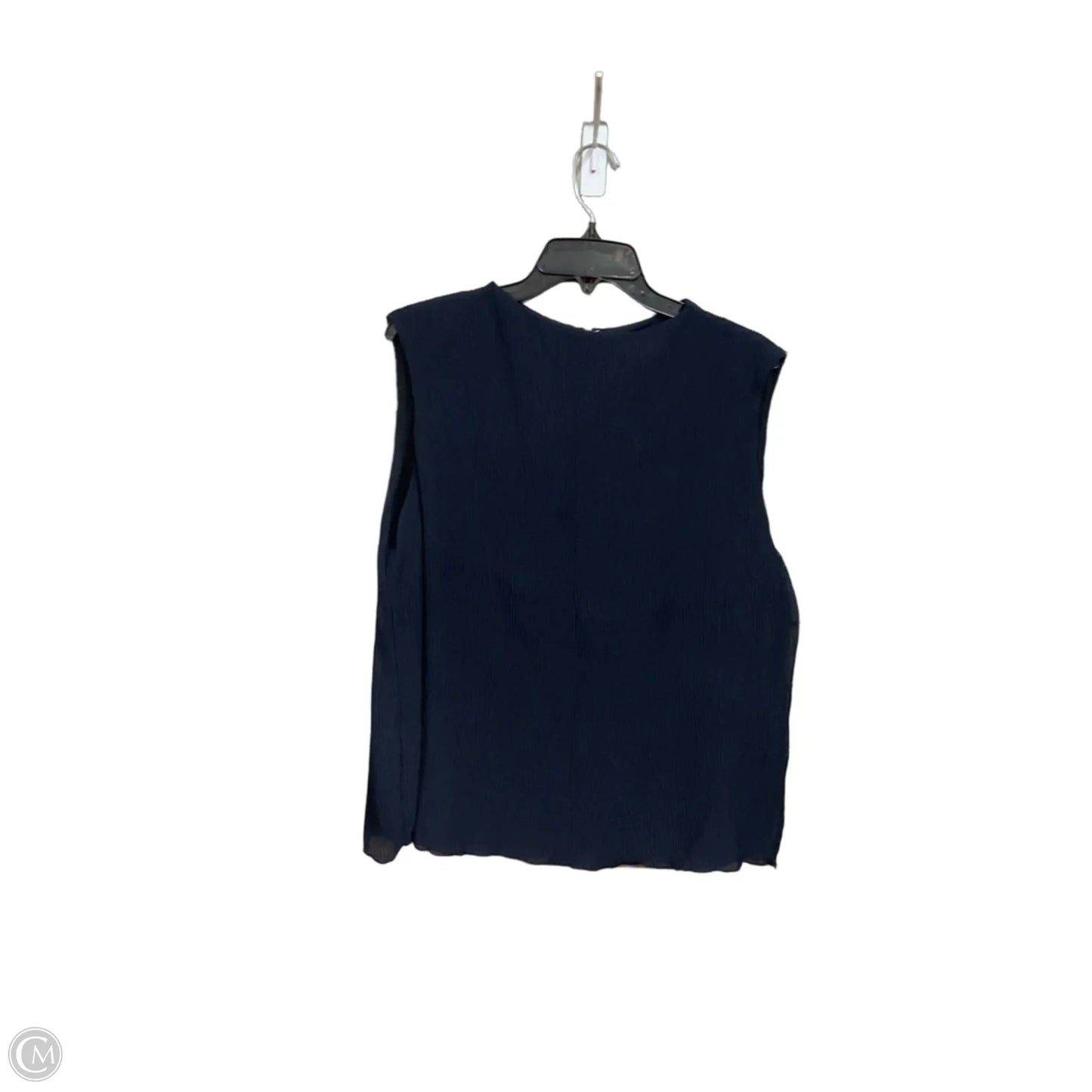 Top Sleeveless By Calvin Klein In Navy, Size: Xl