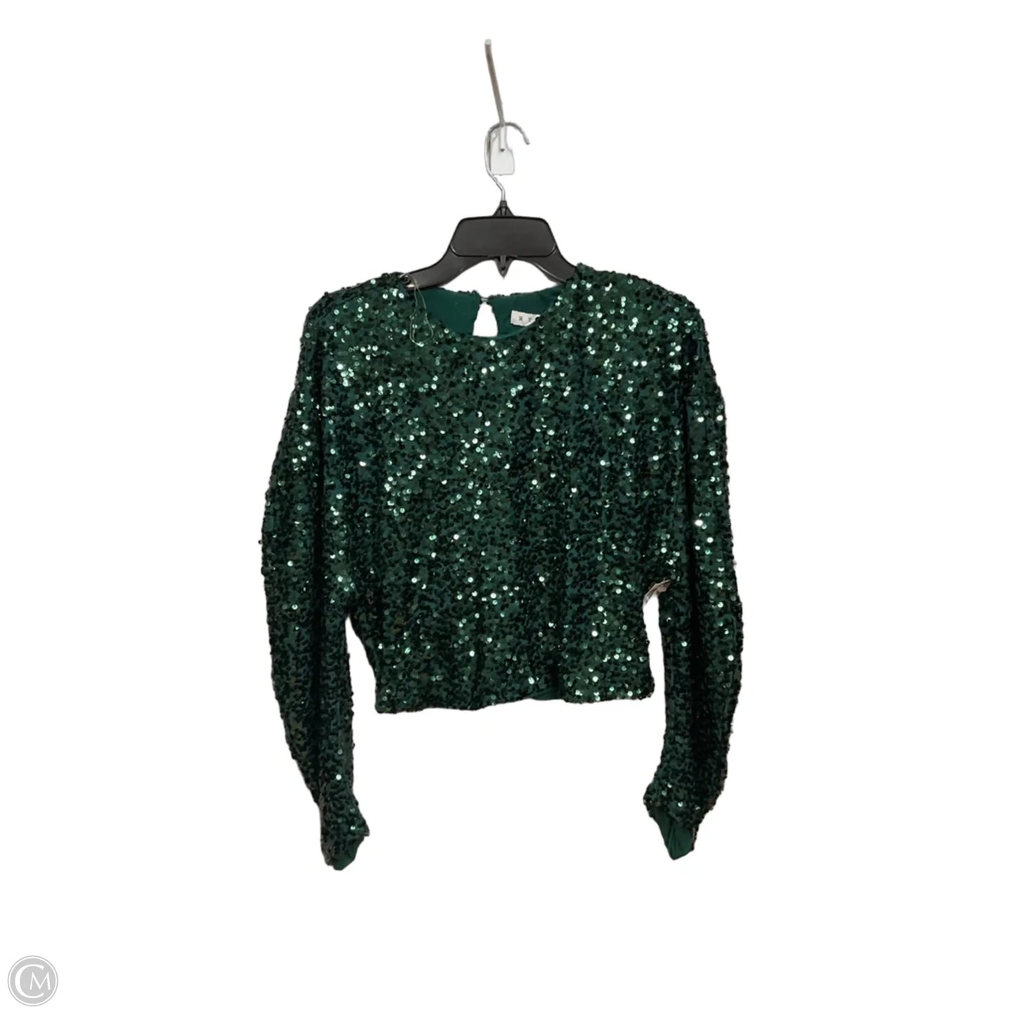 Top Long Sleeve By Hyfve In Green, Size: L