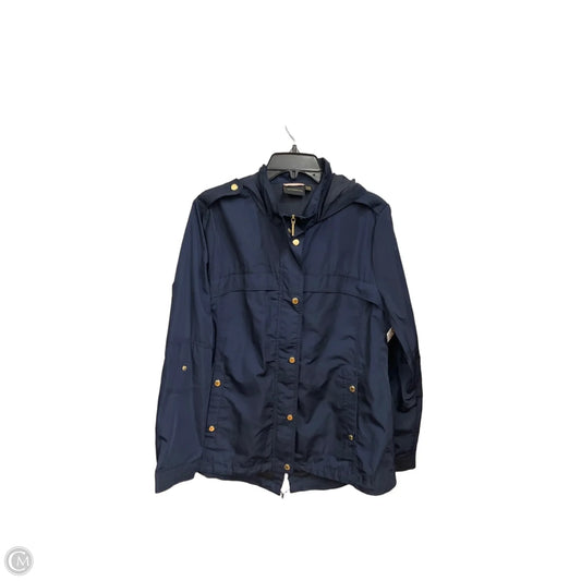 Jacket Windbreaker By Weatherproof In Navy, Size: Xl