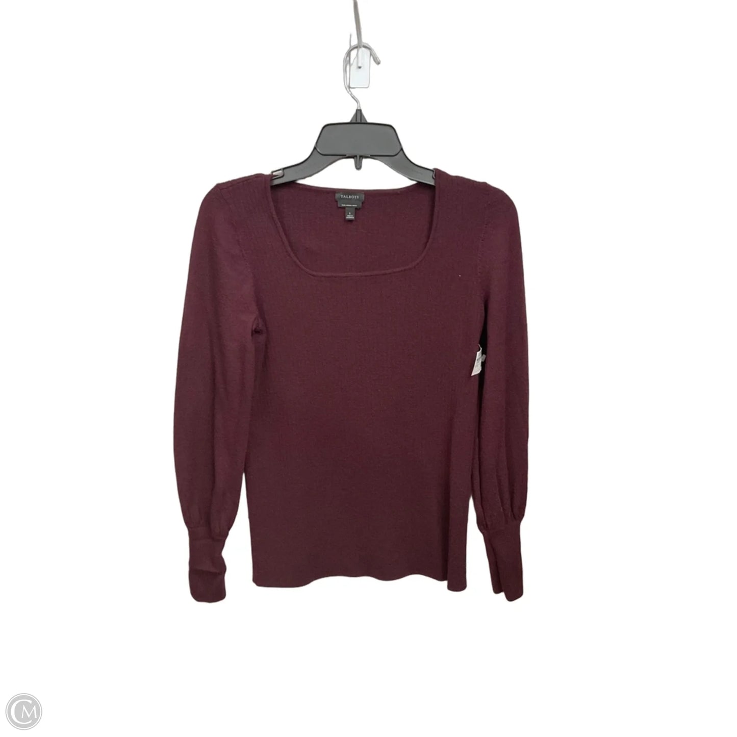 Sweater By Talbots In Maroon, Size: S