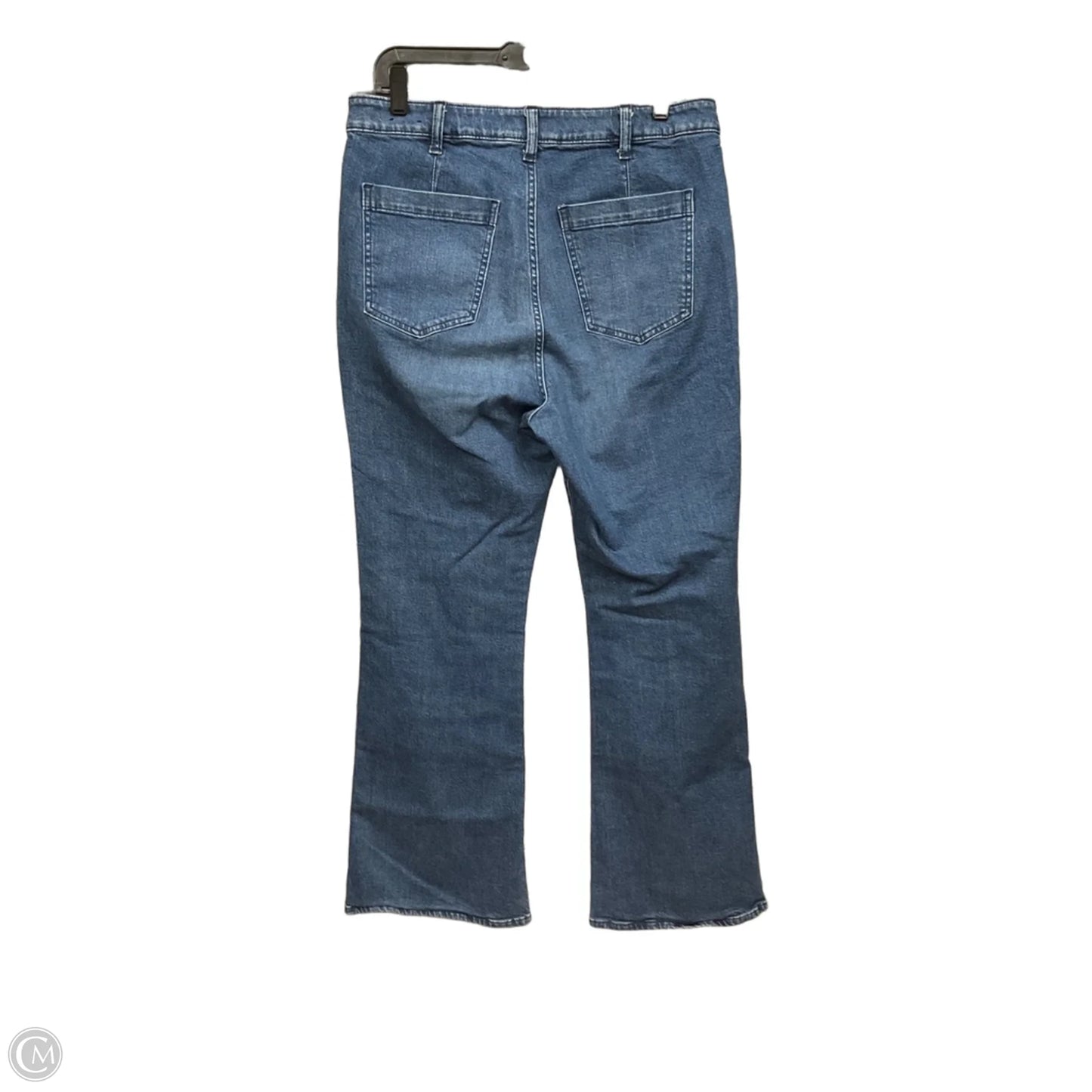 Jeans Flared By Gap In Blue Denim, Size: 14
