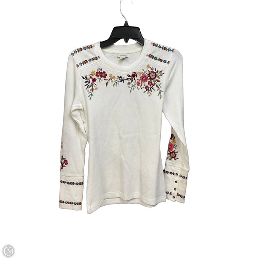 Top Long Sleeve By Sundance In Floral Print, Size: S