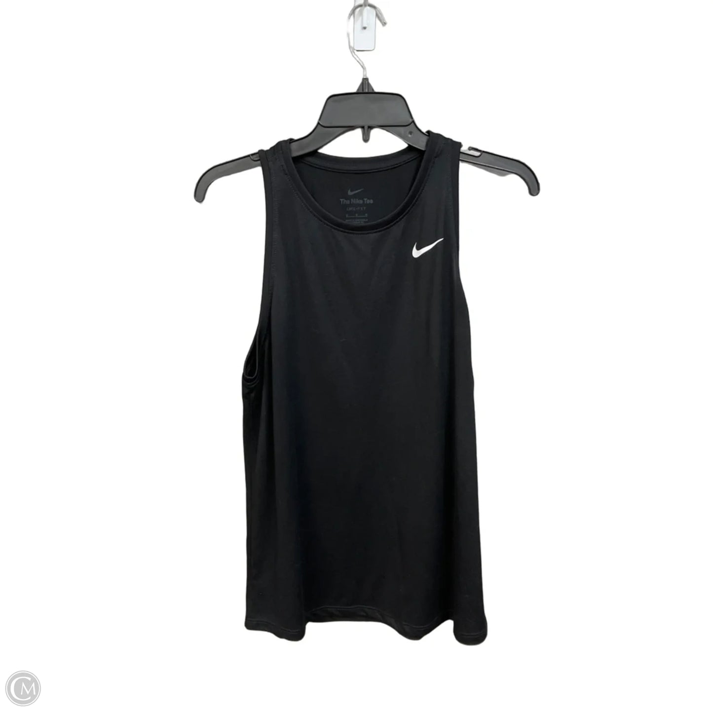 Athletic Tank Top By Nike Apparel In Black, Size: M