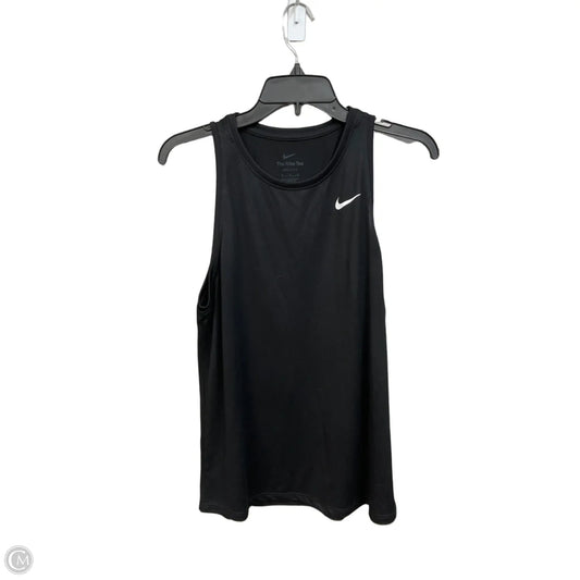 Athletic Tank Top By Nike Apparel In Black, Size: M
