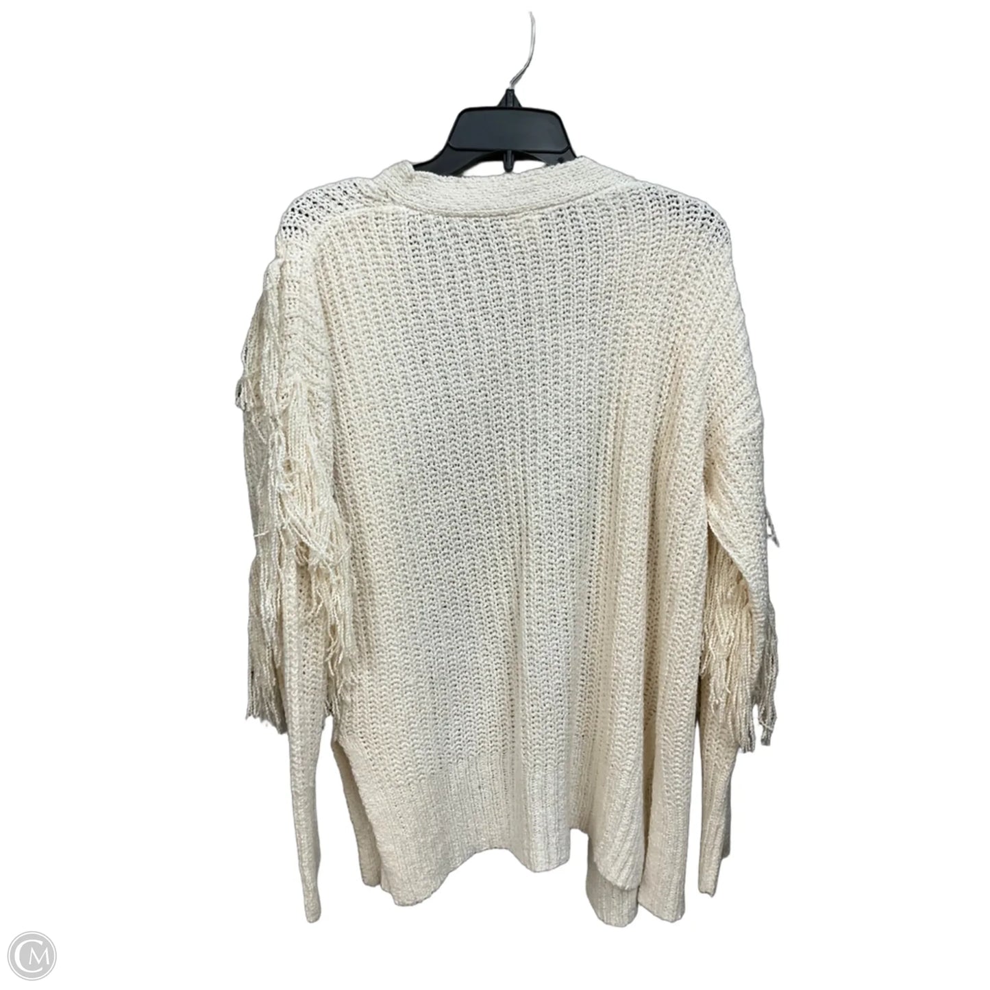 Sweater Cardigan By Good Hart In Cream, Size: M