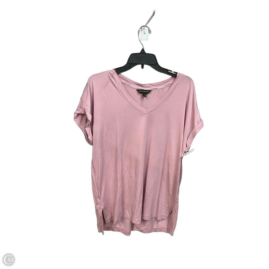 Top Short Sleeve By Banana Republic In Purple, Size: L