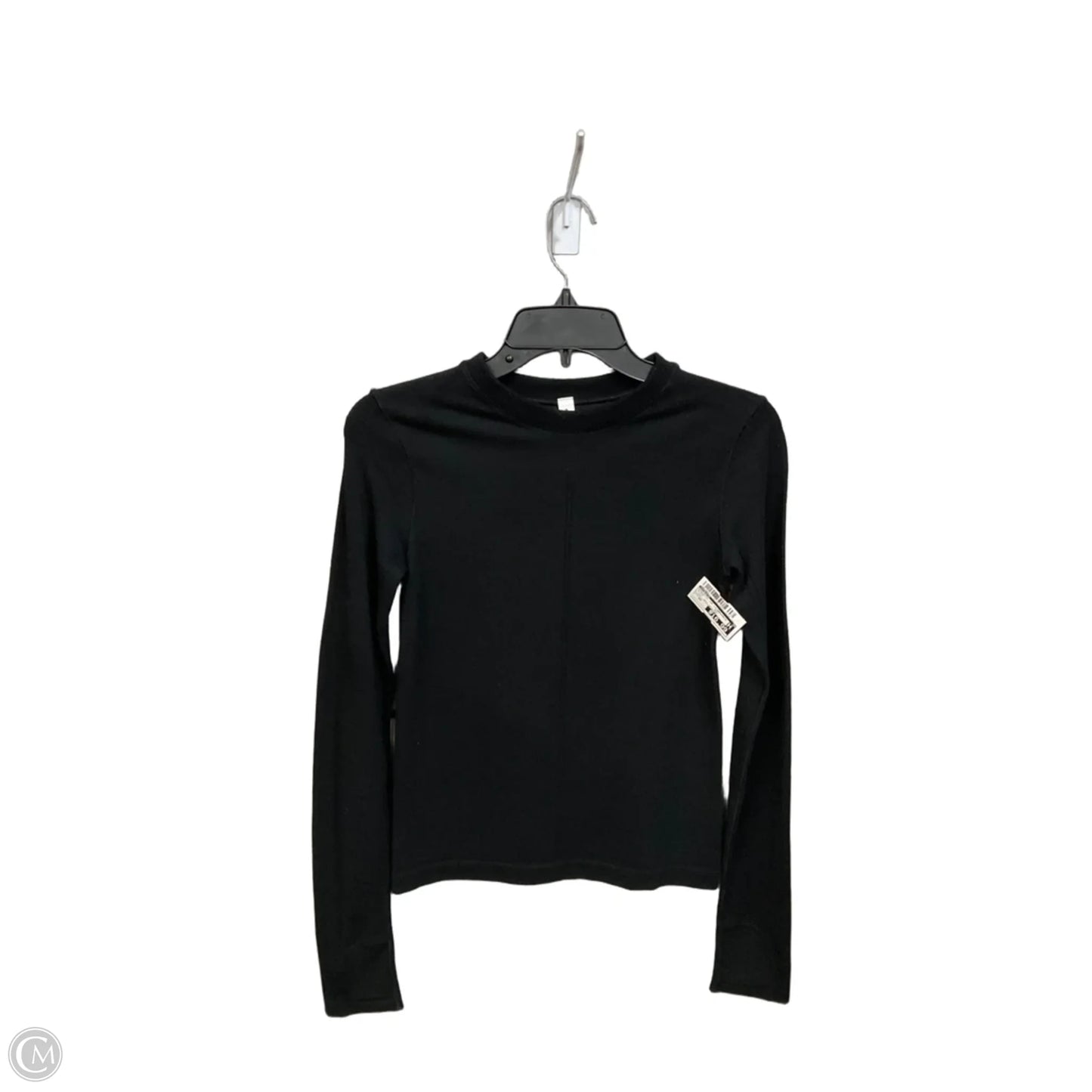Athletic Top Long Sleeve Crewneck By Athleta In Black, Size: Xs