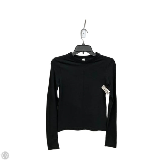 Athletic Top Long Sleeve Crewneck By Athleta In Black, Size: Xs