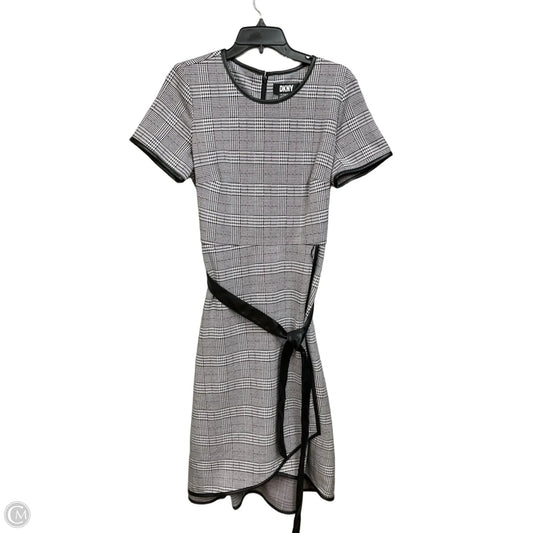 Dress Work By Dkny In Checkered Pattern, Size: L