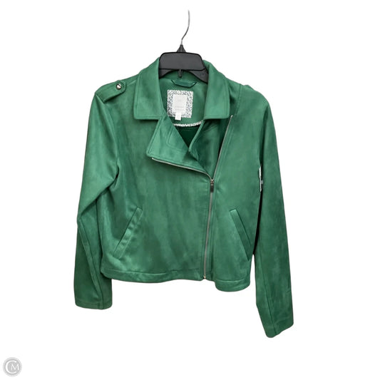 Jacket Moto By Lc Lauren Conrad In Green, Size: M