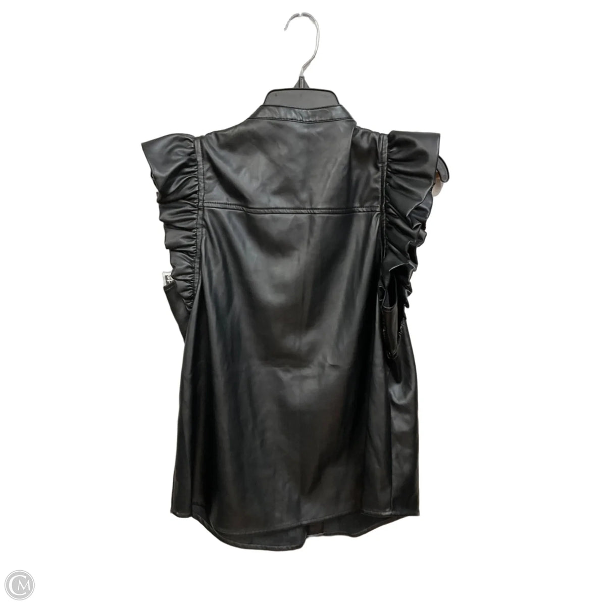 Top Short Sleeve By Express In Black, Size: M