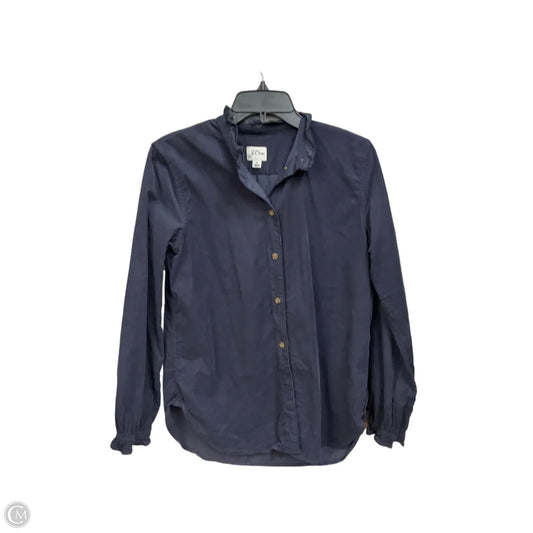 Top Long Sleeve By J. Crew In Navy, Size: S