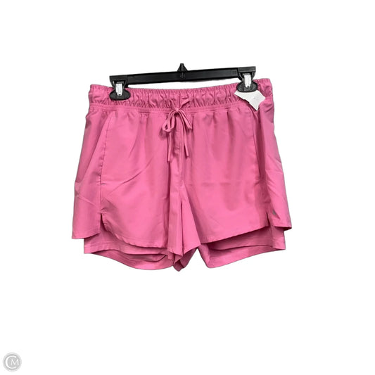 Athletic Shorts By Apana In Pink, Size: L