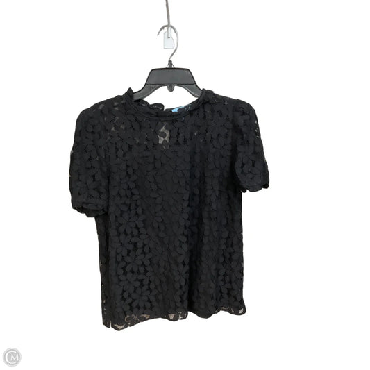 Top Short Sleeve By Cece In Black, Size: M