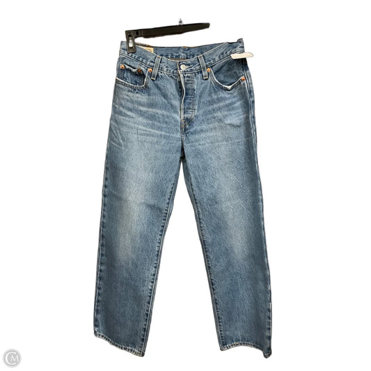 Jeans Straight By Levis In Blue Denim, Size: 0