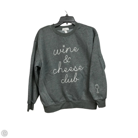 Sweatshirt Crewneck By Wildfox In Grey, Size: M