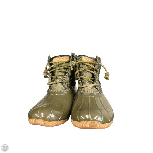 Boots Rain By Sperry In Green, Size: 5.5