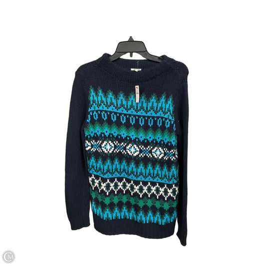 Sweater By Talbots In Blue & Green, Size: S