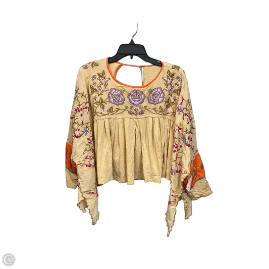 Top Long Sleeve By Free People In Floral Print, Size: M