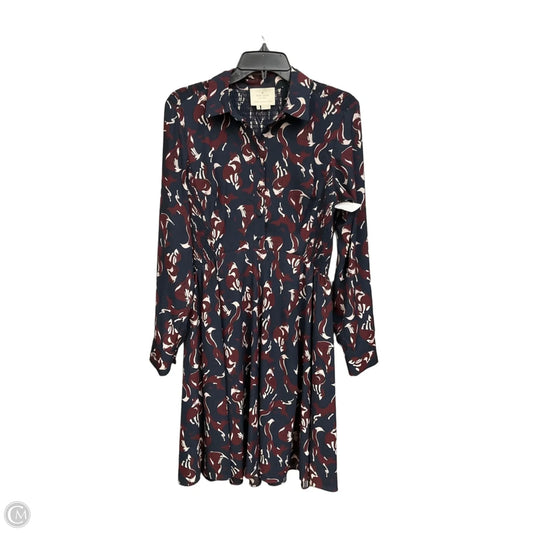 Dress Designer By Kate Spade In Blue & Red & White, Size: M