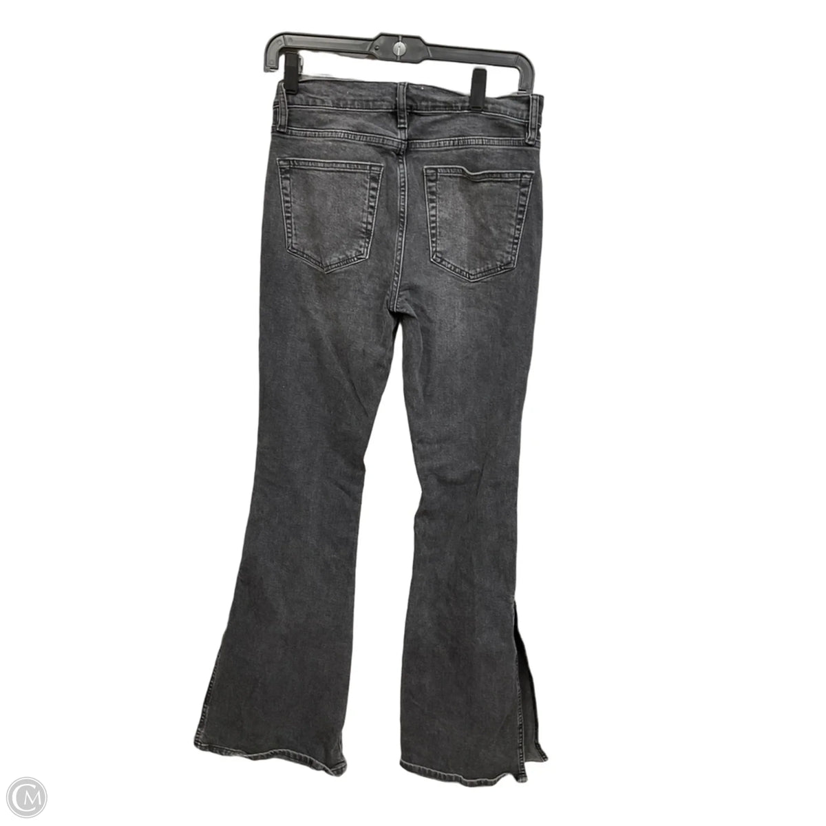 Jeans Flared By Frame In Black Denim, Size: 2