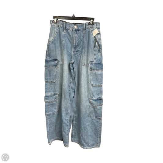 Jeans Wide Leg By Gap In Blue Denim, Size: 2