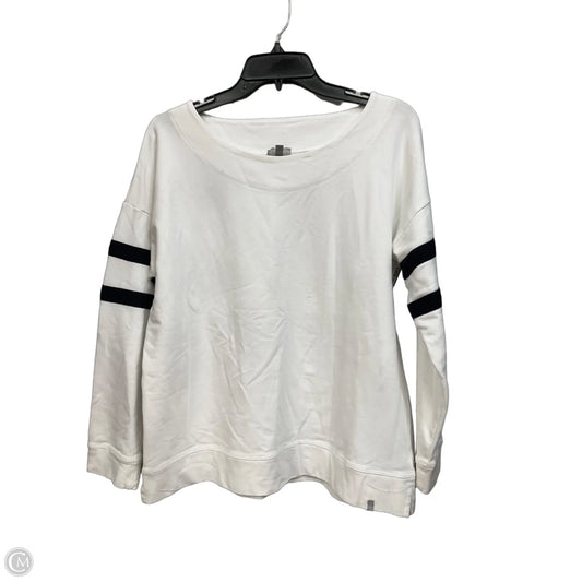 Top Long Sleeve By Talbots In White, Size: Xl