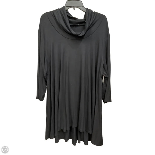 Top 3/4 Sleeve By Tahari In Black, Size: 2x