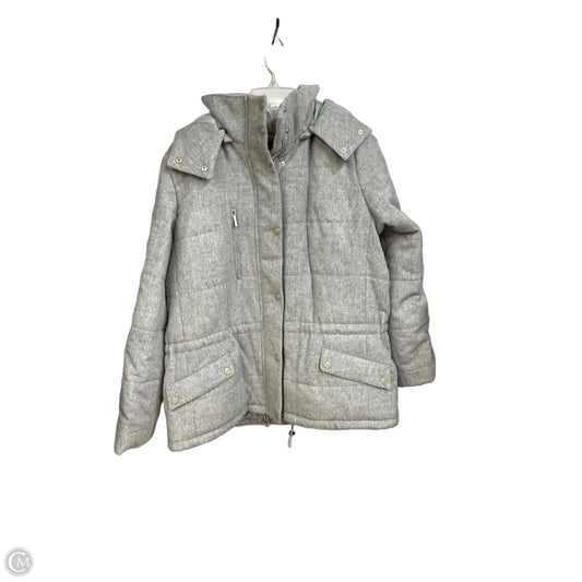 Coat Wool By Talbots In Grey, Size: Xl