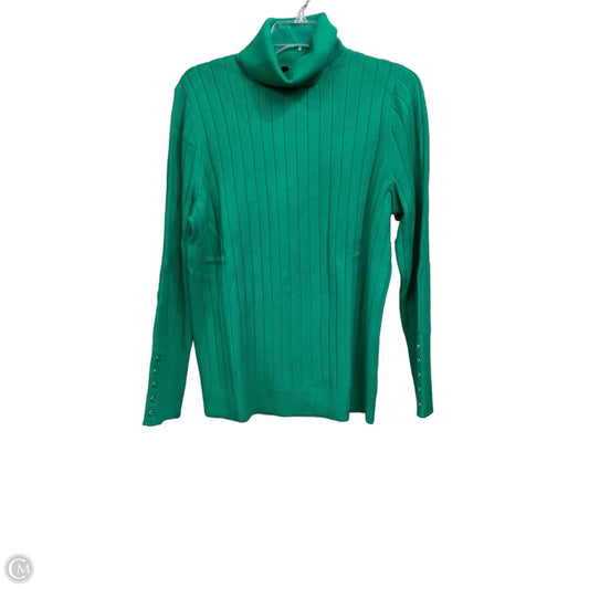 Sweater By Talbots In Green, Size: 1x