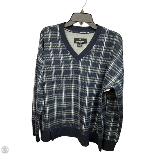 Top Long Sleeve By Andrew Marc In Plaid Pattern, Size: Xl