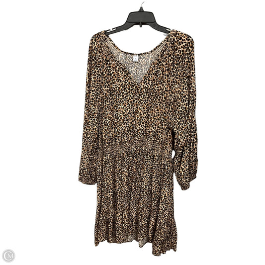 Dress Casual Midi By Old Navy In Animal Print, Size: Xxl