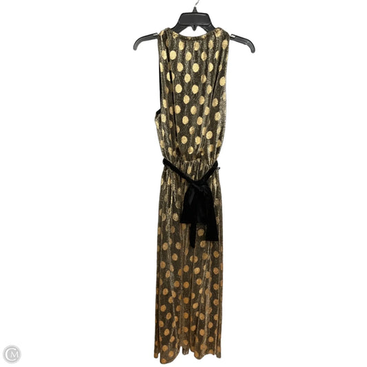 Dress Party Midi By Cmc In Black & Gold, Size: 1x