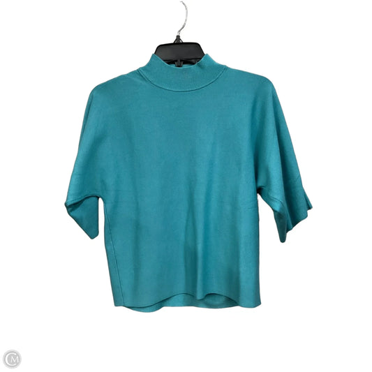 Top Short Sleeve By Chicos In Aqua, Size: Xs