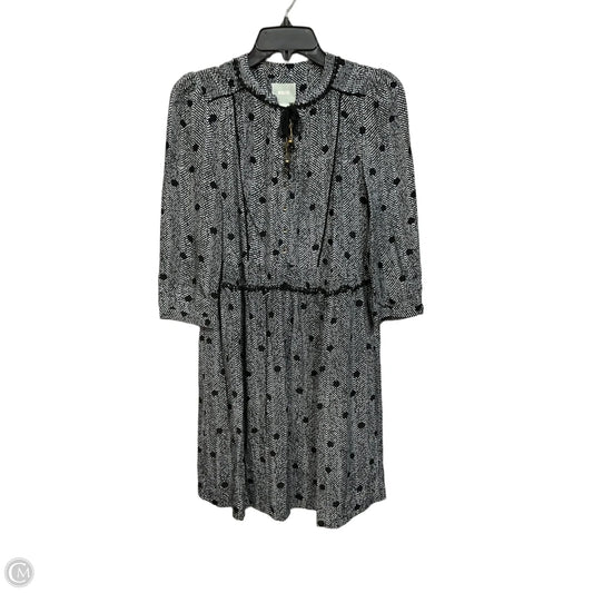 Dress Casual Midi By Maeve In Black & White, Size: Xs