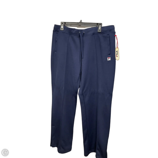 Athletic Pants By Fila In Blue, Size: Xl