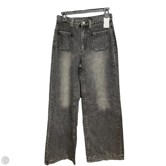 Jeans Wide Leg By Cme In Black, Size: 4
