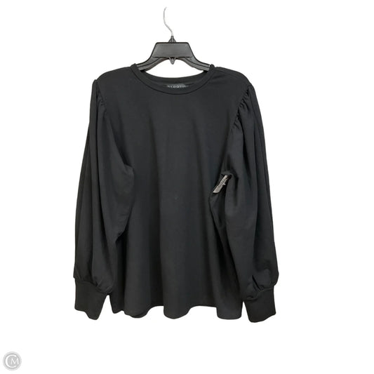 Top Long Sleeve By Eloquii In Black, Size: Xl