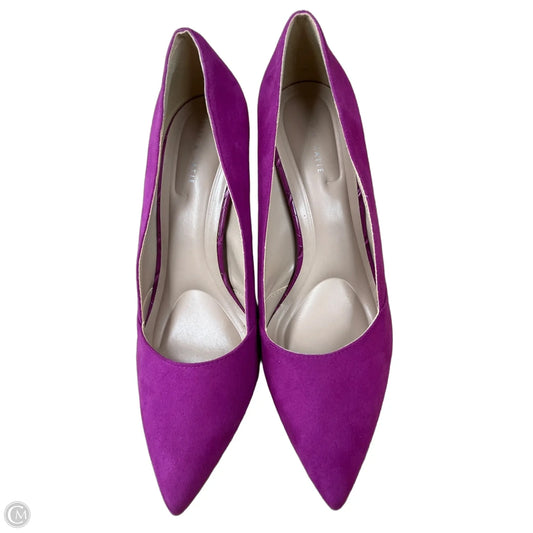 Shoes Heels Block By Kelly And Katie In Purple, Size: 11