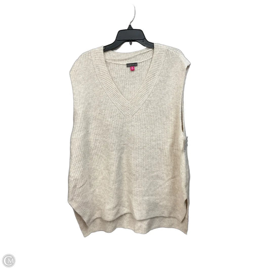 Vest Sweater By Vince Camuto In Cream, Size: Xxl