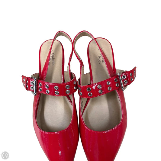 Shoes Flats By Ophelia Roe In Red, Size: 11